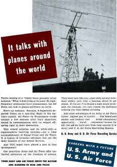 U.S. Army and U.S. Air Force Rotary Beam Parasitic Array Antenna, March 1948 Popular Science - RF Cafe
