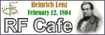 Heinrich Lenz's Birthday - Please click here to visit RF Cafe.