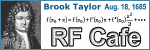 Happy Birthday Brook Taylor! - Please click here to visit RF Cafe.