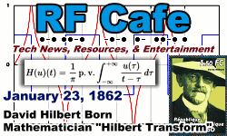 Day in Engineering History January 23 Archive - RF Cafe