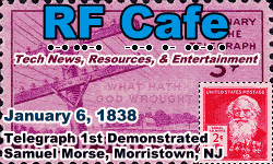 Day in Engineering History January 6 Archive - RF Cafe