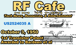 Day in Engineering History October 3 Archive - RF Cafe