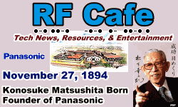 Day in Engineering History November 27 Archive - RF Cafe