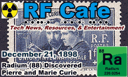 Day in Engineering History December 21 Archive - RF Cafe