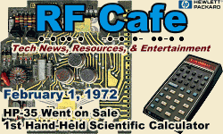 Day in Engineering History February 1 Archive - RF Cafe