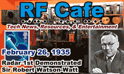 Day in Engineering History February 26 Archive - RF Cafe