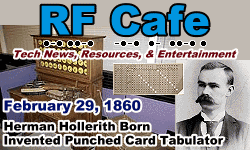 Day in Engineering History February 29 Archive - RF Cafe