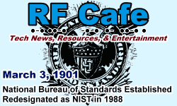 Day in Engineering History March 3 Archive - RF Cafe