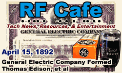 Day in Engineering History April 15 Archive - RF Cafe