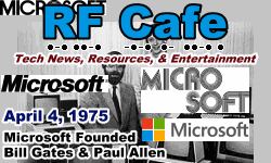 Day in Engineering History April 4 Archive - RF Cafe