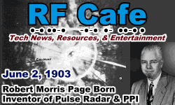 Day in Engineering History June 2 Archive - RF Cafe