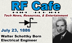 Day in Engineering History July 23 Archive - RF Cafe