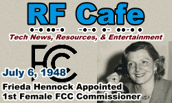 Day in Engineering History July 6 Archive - RF Cafe