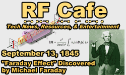Day in Engineering History September 13 Archive - RF Cafe