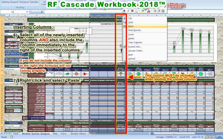 Inserting Columns (3) in RF Cascade Workbook 2018 - RF Cafe