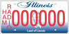 Illinois Amateur Radio Specialty License Plate - RF Cafe