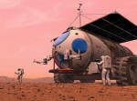 Manned Mars Mission Artwork - RF Cafe