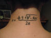 RF Cafe: Science & Engineering Tattoos, Quadratic Equation