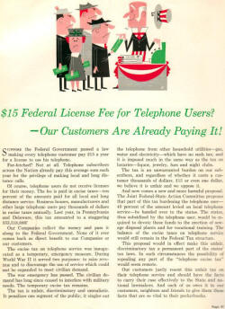 RF Cafe Cool Pic - The Telephone News, December 1958, Federal Licanse Fee