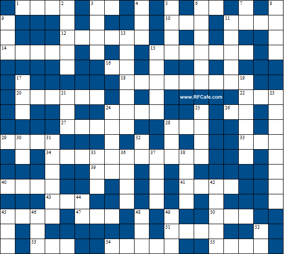 Engineering & Science Crossword Puzzle May 31, 2020 - RF Cafe