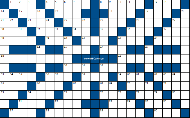 Engineering & Science Crossword Puzzle March 29, 2020 - RF Cafe 