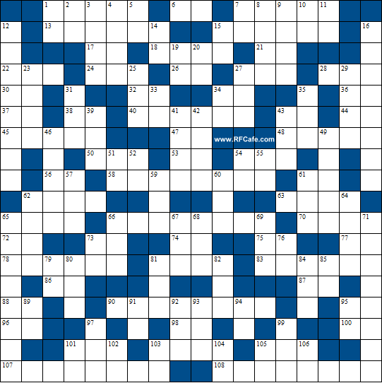 Digital Engineering Theme Crossword Puzzle for May 29th, 2022 - RF Cafe