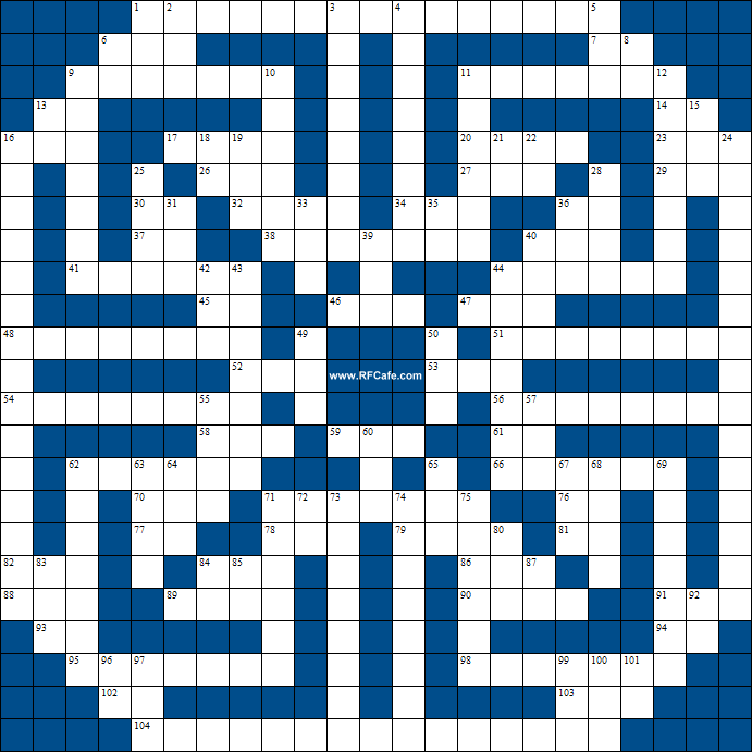 Electrical Engineering Themed Crossword Puzzle for July 24th, 2022 - RF Cafe