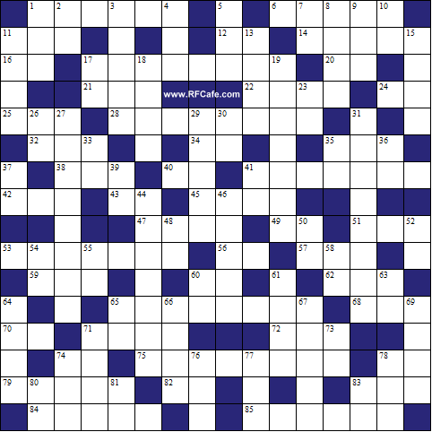 Electronics Themed Crossword Puzzle forOctober 1st, 2023 - RF Cafe