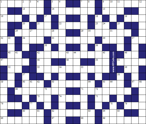 Electronics Themed Crossword Puzzle for September 17th, 2023 - RF Cafe