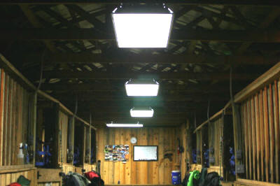 RF Cafe - Equine Kingdom barn wiring, aisle fluorescents