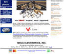 RF Cafe - Wayback™ Machine website archive: click to view full-size MECA Electronics