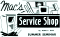 Mac's Radio Service Shop: Summer Seminar, June 1956 Radio & Television News - RF Cafe