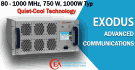 Exodus Advanced Communications Intros 80-1000 MHz, 1100 W SSPA - RF Cafe