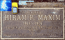 Hiram Percy Maxim's Gravesite in Hagerstown, Maryland - RF Cafe