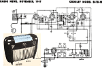 Crosley Model 56TD-W Schematic & Parts List, November 1947 Radio News - RF Cafe