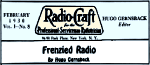 Frenzied Radio, February 1930 Radio-Craft - RF Cafe