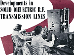 Developments in Solid Dielectric R.F. Transmission Lines, October 1946 Radio News Article - RF Cafe
