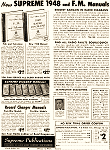 Supreme Publication Service Manuals, April 1948 Radio News - RF Cafe