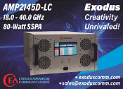 Exodus AMP2145D-LC, 18-40 GHz, 80-W SSPA - Another Industry First! - RF Cafe