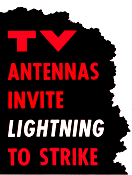 TV Antennas Invite Lightning to Strike, October 1960 Radio-Electronics - RF Cafe