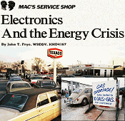 Mac's Service Shop: Electronics and the Energy Crisis, April 1974 Popular Electronics - RF Cafe