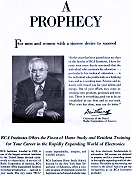 RCA Institutes Ad - A Prophecy, October 1961 Electronics World - RF Cafe