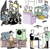 Electronics-Themed Comics, June 1962 Radio-Electronics - RF Cafe