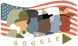 Veterans Day 2018 Google Doodle - RF Cafe