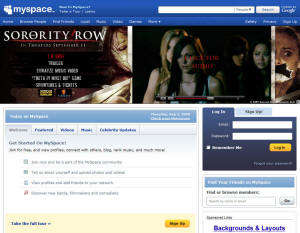 RF Cafe - Original MySpace screen in 2009