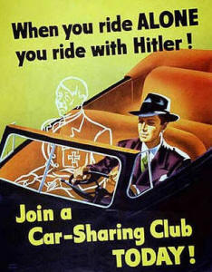 RF Cafe - Vintage Ride Sharing HOV Ad