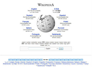 RF Cafe - Original Wikipedia screen in 2009