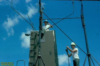 UHF/VHF Antennas, AN/MPN-13 Radar Mobile Deployment (Elbert Cook) - RF Cafe