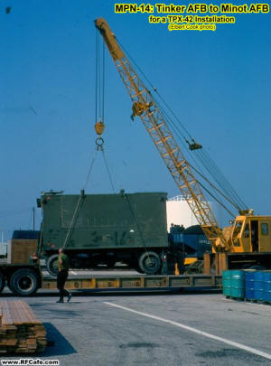 MPN-14 being unloaded from a lowboy - RF Cafe