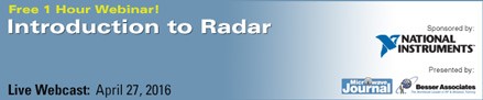 NI Presents Introduction to Radar Webinar - RF Cafe